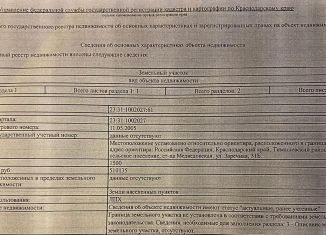 Продажа участка, 1587 сот., Краснодарский край, Заречная улица, 33А