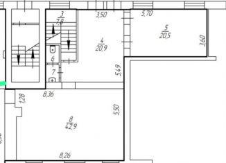 Продаю помещение свободного назначения, 105 м2, Челябинск, улица Курчатова, 2, Советский район