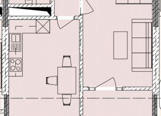 Однокомнатная квартира на продажу, 43.3 м2, Грозный, проспект Ахмат-Хаджи Абдулхамидовича Кадырова, 153, Байсангуровский район
