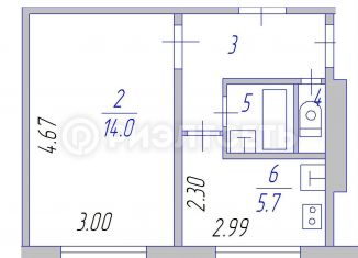 Продажа 1-комнатной квартиры, 28 м2, Мурманская область, Гвардейская улица, 18