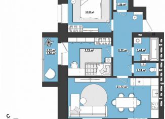 Продажа трехкомнатной квартиры, 59.2 м2, Чита