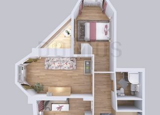 Продается 2-комнатная квартира, 69 м2, посёлок Совхозный, Разливная улица, 50к3