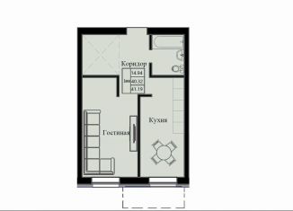 Продажа 1-ком. квартиры, 41.2 м2, Красноярский край