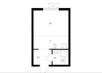 Продам квартиру студию, 23.7 м2, Москва, метро Братиславская, ЖК Люблинский Парк, 14.1