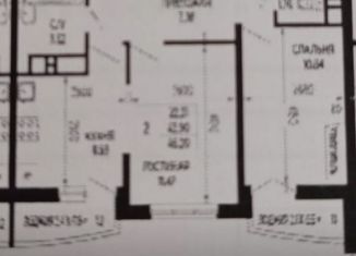 Продается 2-ком. квартира, 44.3 м2, Краснодар, улица Петра Метальникова, 36, микрорайон Завод Радиоизмерительных Приборов