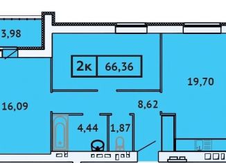 Продам 2-комнатную квартиру, 66.4 м2, Иваново, Кооперативная улица, 9