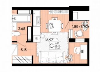 Продается квартира студия, 25 м2, Краснодарский край