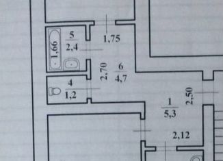 Продам 2-ком. квартиру, 47.9 м2, поселок городского типа Новосемейкино, улица Мира, 10