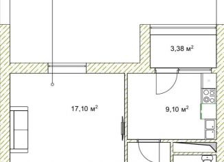 Продам 1-комнатную квартиру, 44 м2, Грозный, проспект В.В. Путина, 1, Путинский район