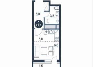 Продаю квартиру студию, 21 м2, Котельники, микрорайон Новые Котельники, 11