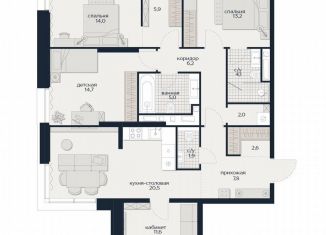 Продажа пятикомнатной квартиры, 109.5 м2, Москва, Гродненская улица, 18