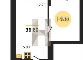 Продам 1-ком. квартиру, 38 м2, Новосибирск, Калининский район