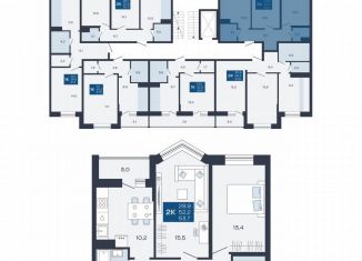 Продам 2-комнатную квартиру, 53.7 м2, Кингисепп, переулок Юности, 4