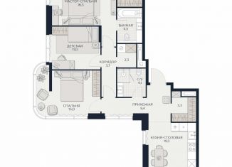 Продажа 3-ком. квартиры, 91.1 м2, Москва, Гродненская улица, 18, Можайский район