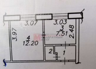 Продается однокомнатная квартира, 24.5 м2, Старый Оскол, микрорайон Интернациональный, 13