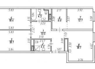 Продается 3-комнатная квартира, 91.2 м2, Санкт-Петербург, улица Ивана Черных, 35, метро Балтийская