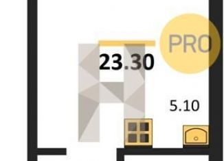 Продам квартиру студию, 24.8 м2, Новосибирск, Калининский район