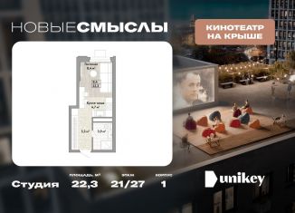 Продаю квартиру студию, 22.3 м2, посёлок Коммунарка, посёлок Коммунарка, 1