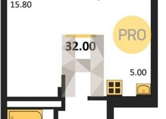 Продается квартира студия, 32 м2, Новосибирск, Калининский район