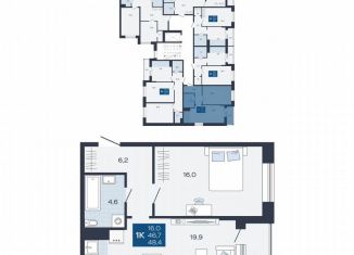 Продается 1-комнатная квартира, 48.4 м2, Кингисепп, переулок Юности, 4