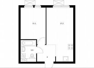 Продаю 1-ком. квартиру, 36.2 м2, Котельники