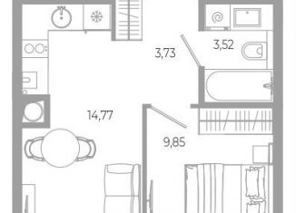 Продам 1-комнатную квартиру, 31.9 м2, Астрахань, Боевая улица, 132с2