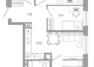 3-ком. квартира на продажу, 62.5 м2, Астрахань, Боевая улица, 132с3, Советский район