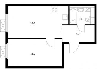 Продается 1-комнатная квартира, 42.7 м2, Москва, метро Братиславская, ЖК Люблинский Парк, 14.1