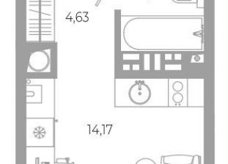Продам квартиру студию, 22.6 м2, Астрахань, Боевая улица, 132с3