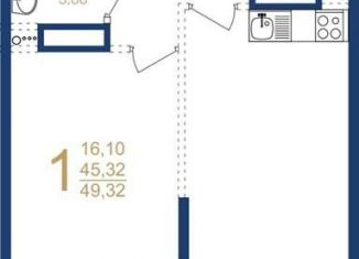 Продам 1-ком. квартиру, 49.3 м2, Воронеж, улица Фридриха Энгельса, 88