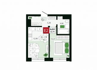 Продажа 1-ком. квартиры, 32.7 м2, Тула