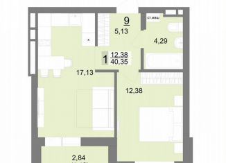 Продаю 1-комнатную квартиру, 40.4 м2, Екатеринбург, Тенистая улица, 8с5, ЖК На Тенистой