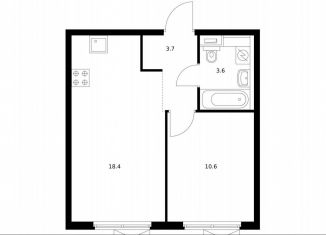 Продаю 1-комнатную квартиру, 36.3 м2, Москва, ЮЗАО