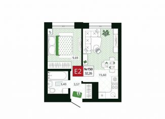 Продажа 1-ком. квартиры, 32.3 м2, Тула