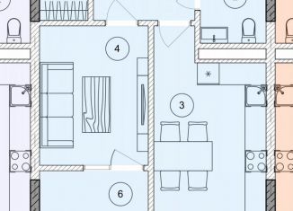Продаю квартиру свободная планировка, 43.8 м2, Грозный, проспект Ахмат-Хаджи Абдулхамидовича Кадырова, 185/4, микрорайон Ленгородок