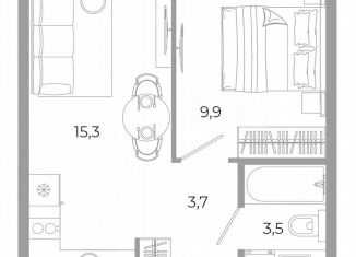 Продается 1-комнатная квартира, 32.4 м2, Свердловская область