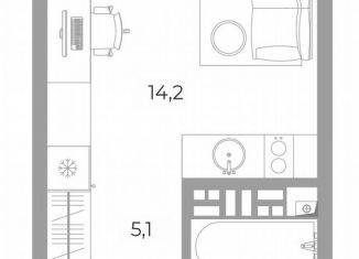 Продам квартиру студию, 23.1 м2, Свердловская область
