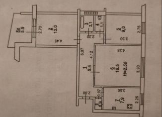 Продажа 3-комнатной квартиры, 64 м2, Ростов-на-Дону, проспект Стачки, 204
