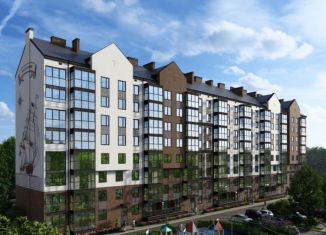 Продажа двухкомнатной квартиры, 64.2 м2, Калининград, Московский район, Акварельная улица