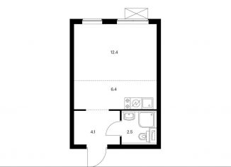 Продам квартиру студию, 25.4 м2, Москва, метро Мичуринский проспект, жилой комплекс Большая Очаковская 2, 2к3