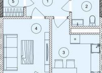 Продается 2-комнатная квартира, 43.8 м2, Грозный, проспект Ахмат-Хаджи Абдулхамидовича Кадырова, 185/4, микрорайон Ленгородок