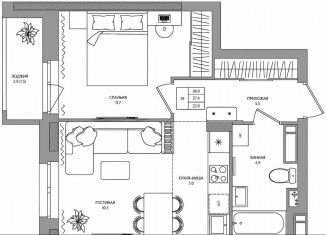 Продаю 2-ком. квартиру, 38.9 м2, деревня Кондратово