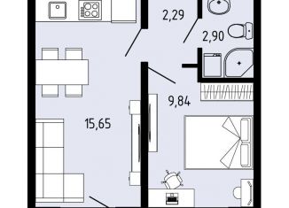 2-ком. квартира на продажу, 31.4 м2, село Фролы