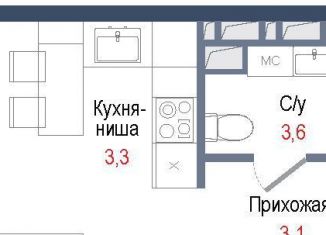 Продам квартиру студию, 22 м2, Королёв