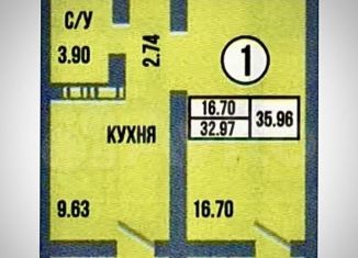 Продам 1-комнатную квартиру, 36 м2, Оренбург, Дзержинский район