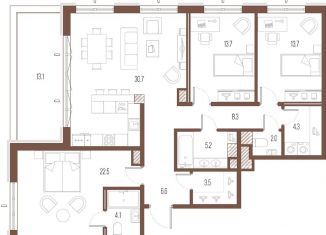 Продаю 3-ком. квартиру, 114.9 м2, Санкт-Петербург, улица Стахановцев, 1, улица Стахановцев