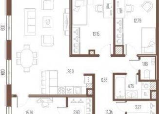 Продажа трехкомнатной квартиры, 103.9 м2, Санкт-Петербург, улица Стахановцев, 1, улица Стахановцев