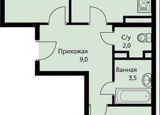 Продам 2-комнатную квартиру, 62.6 м2, посёлок Берёзовый, ЖК Прогресс