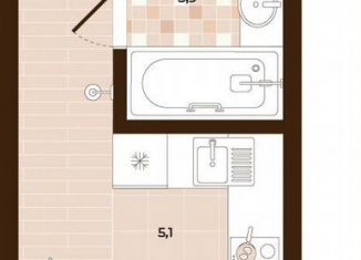 Продам квартиру студию, 25.4 м2, Тула, Центральный территориальный округ