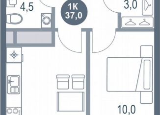 Продается 1-ком. квартира, 37 м2, Котельники, микрорайон Новые Котельники, 11